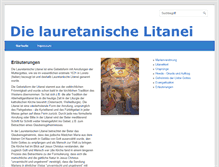 Tablet Screenshot of lauretanische-litanei.de